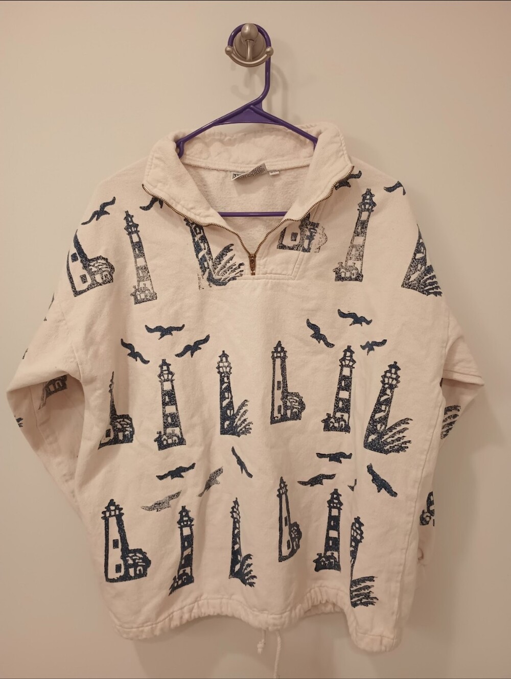 Vintage By Taylor Lighthouse Quarter Zip